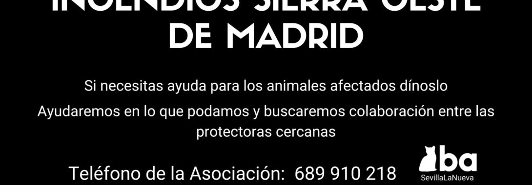 Incendios Sierra Oeste de Madrid